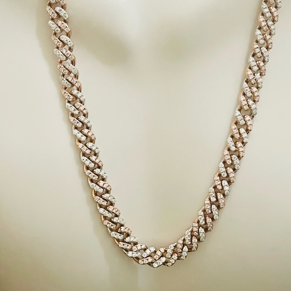 Vvs GRA certified Diamond Cuban necklace, passes diamond testers, Moissanite HOT - Picture 3 of 7